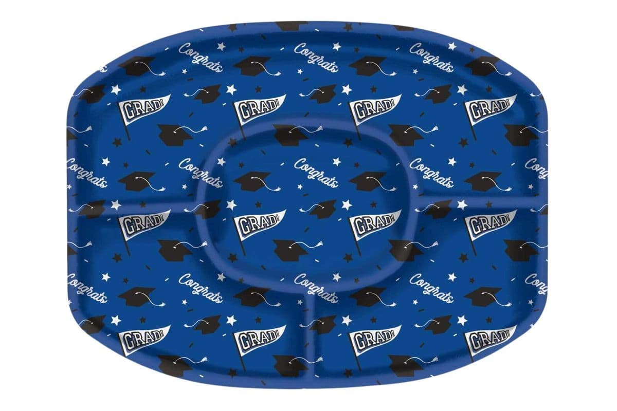 Plastic Reusable Sectional Serving Platter