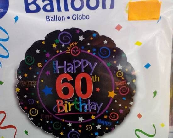 18" Round Foil Balloons (60th Birthday)
