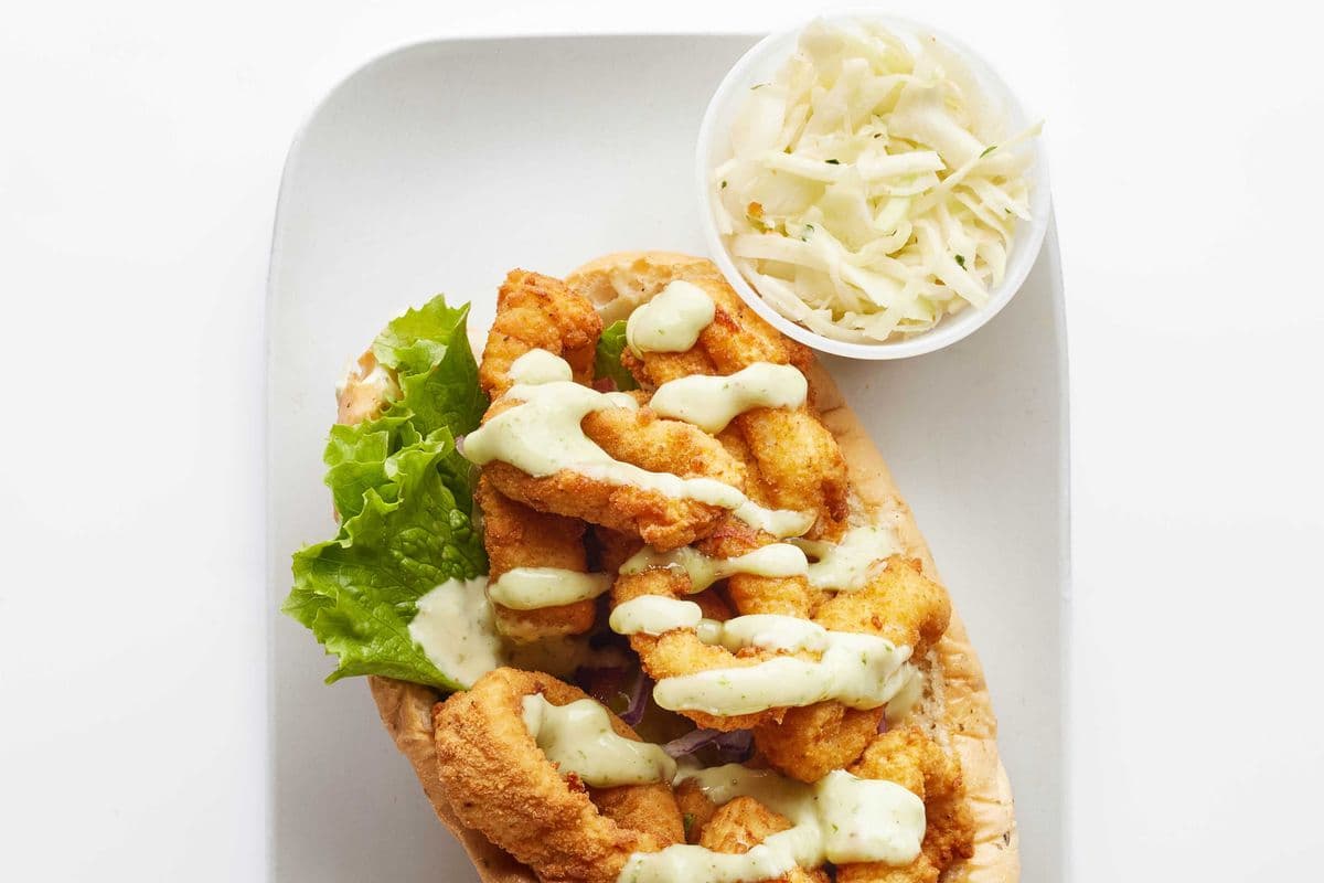 Calamari PO Boy Sandwich