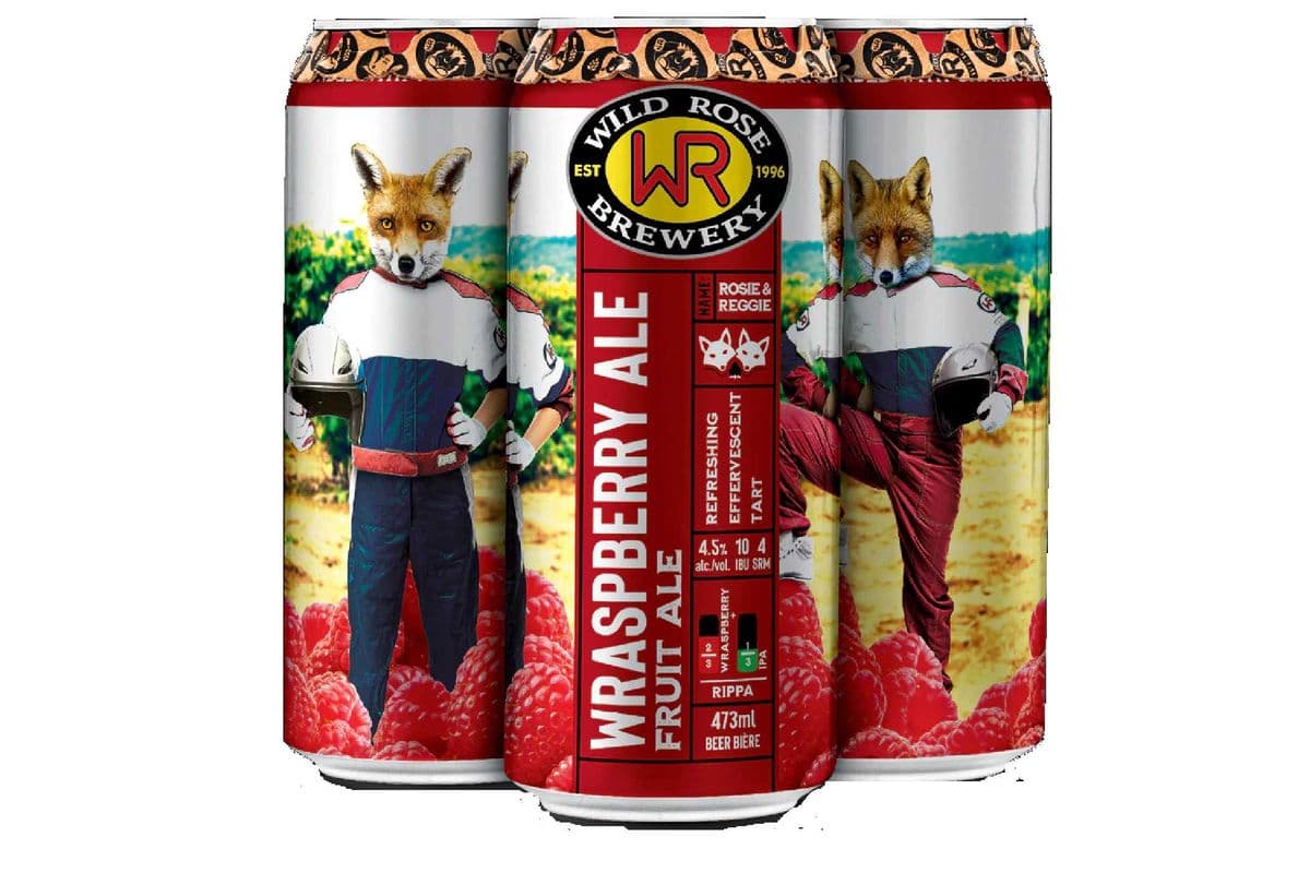 Wild Rose Wraspberry Ale (4 x 473 ml Cans)