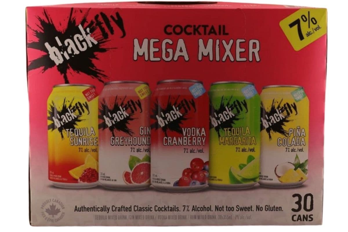 BLACK FLY COCKTAIL MEGA MIXER 30 MIX PACK (30 x 355ML)