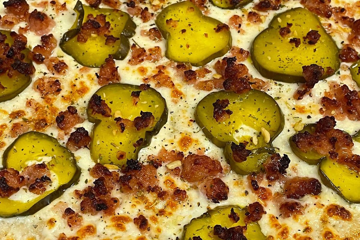 Extra Large Pickle Bacon Ranch Pizza