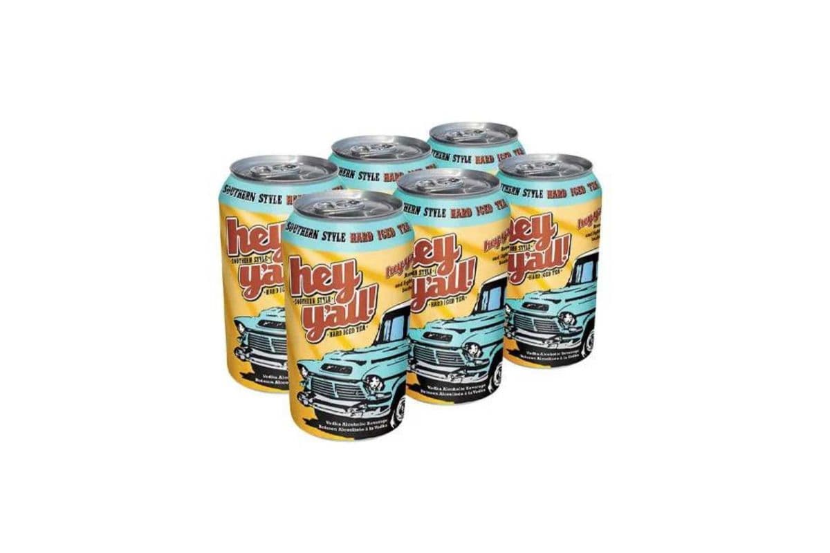 Hey Y' All Southern Style Hard Iced Tea (6 Packs) (6 x 355ML)
