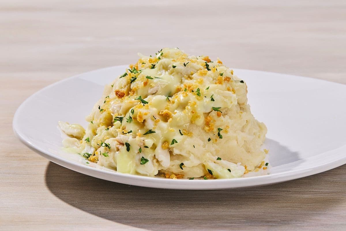 Crab-Topped Mashed Potatoes