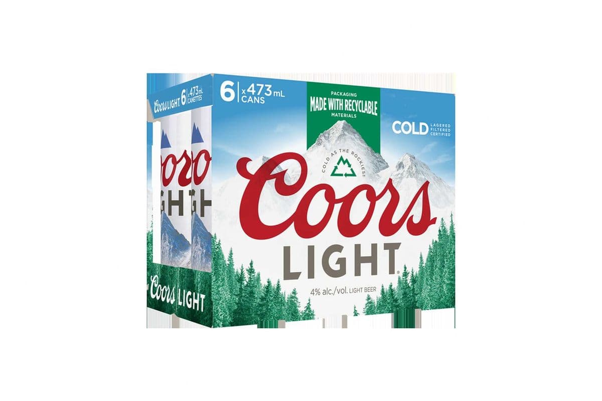 COORS LIGHT 6 X Can 473 ml (1 x 473*6)
