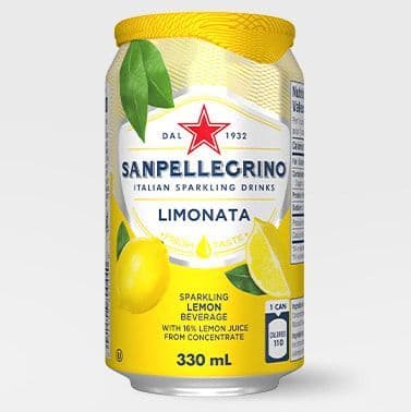 Sanpellegrino Fruit Soda 330ml Can Limonata