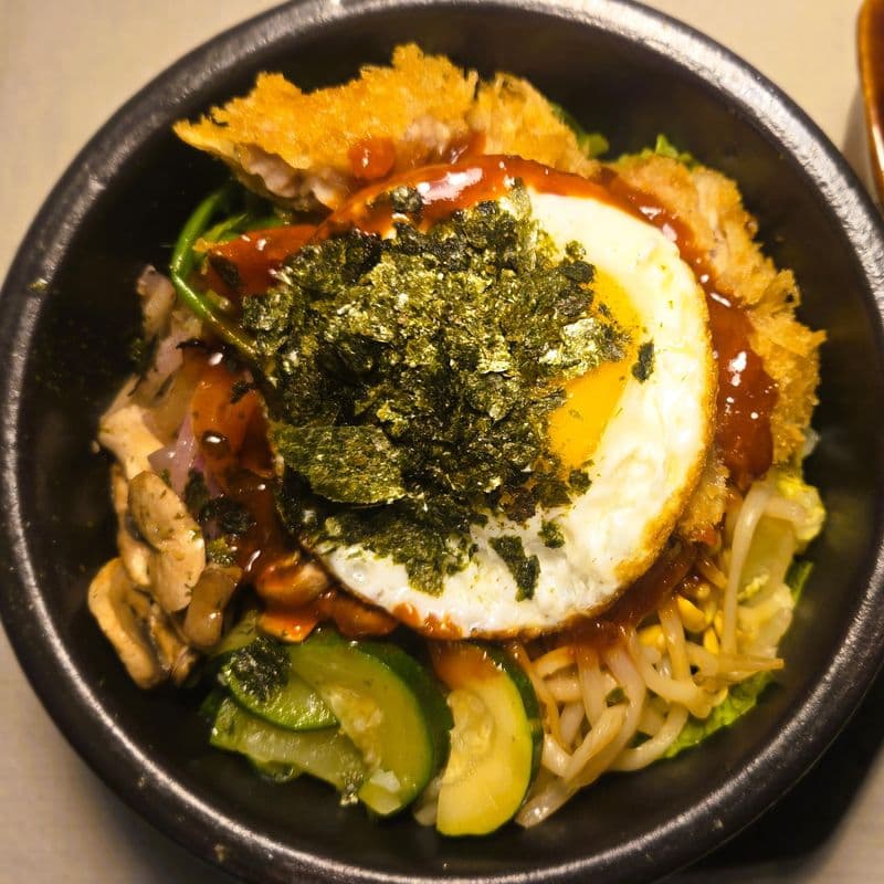 poulet katsu bibimbab / Chicken katsu bibimbab