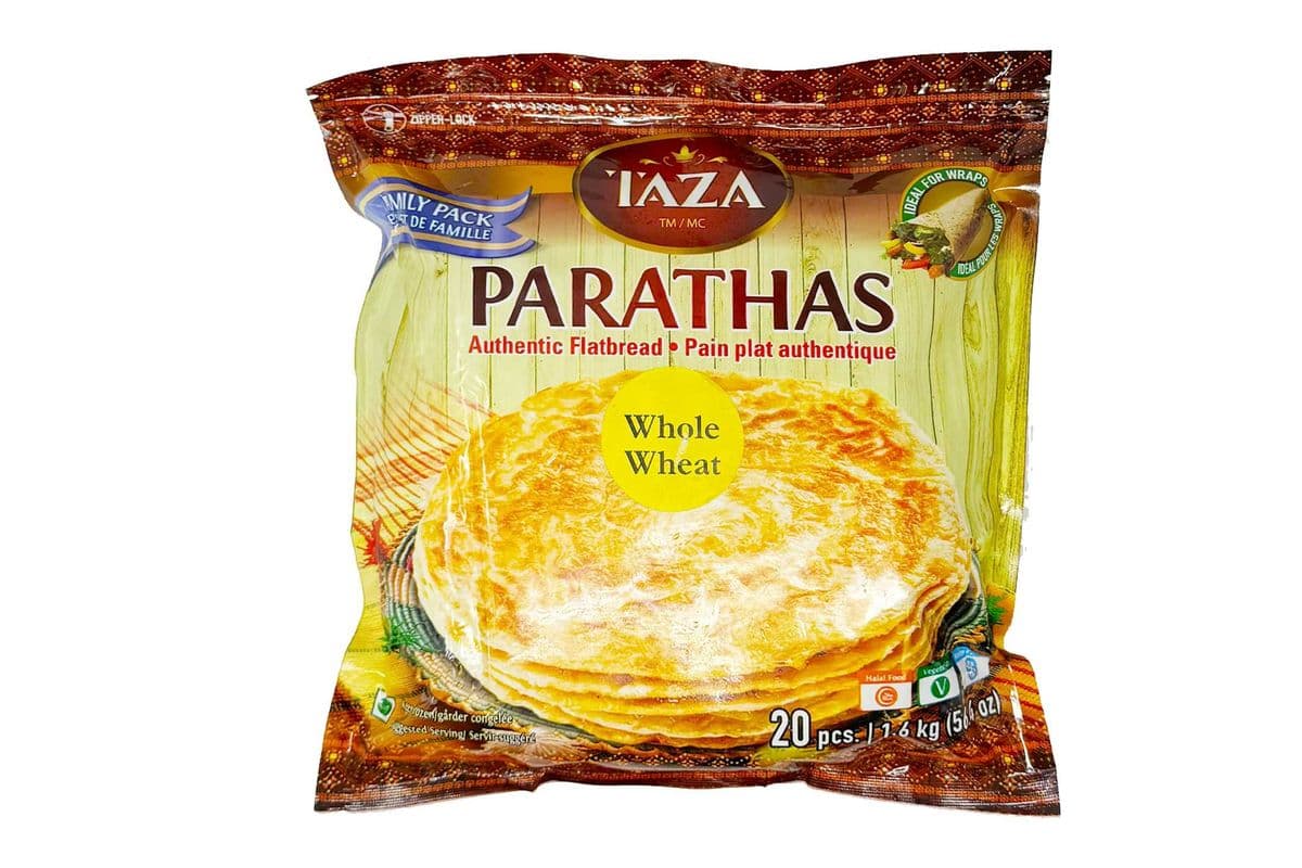 Taza Frozen Whole Wheat Paratha (20 pcs)