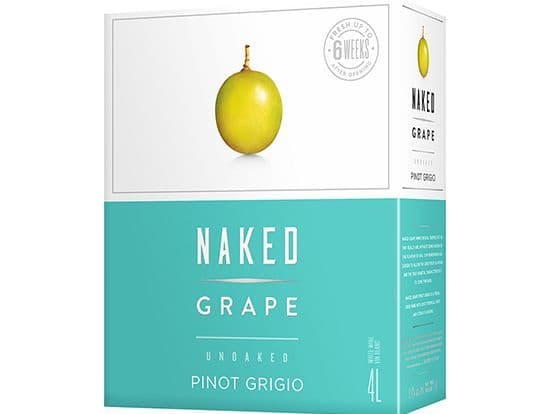 Naked Grape Pinot Grigio, 4 L white wine (12.0% ABV)