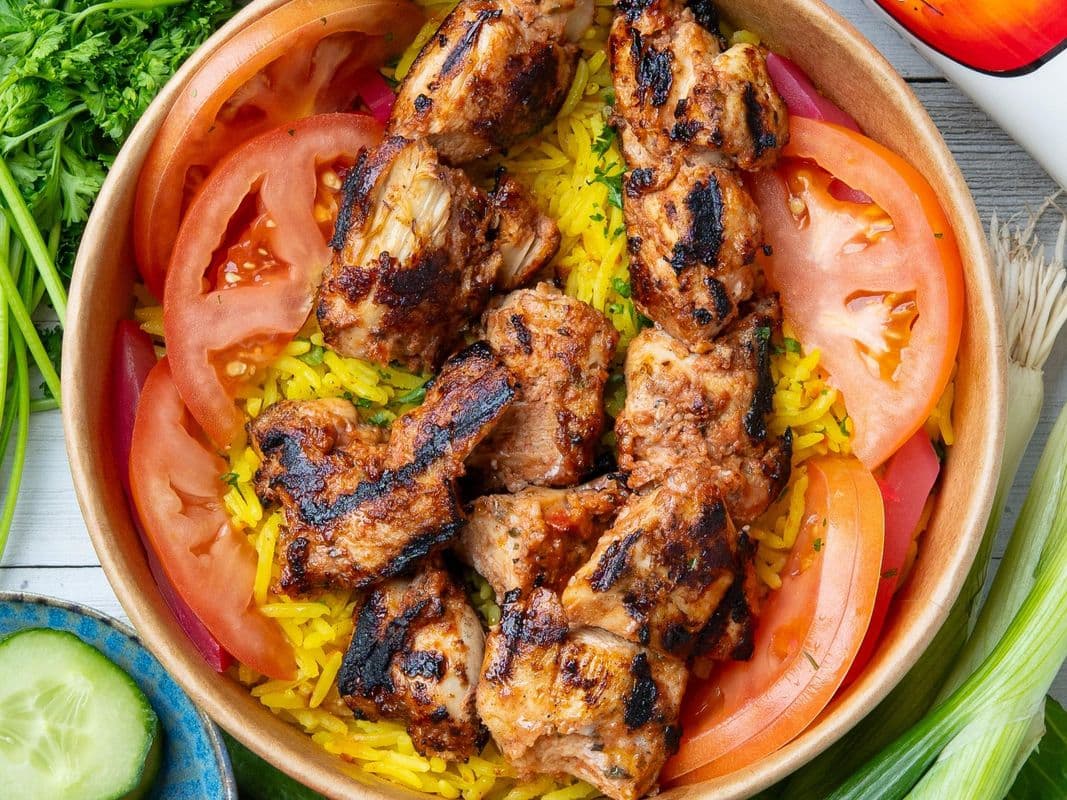 Shish Tawout Salad or Rice Bowl