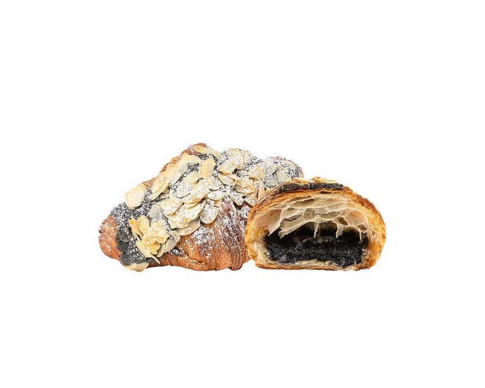 Double Baked Black Sesame Almond Croissant
