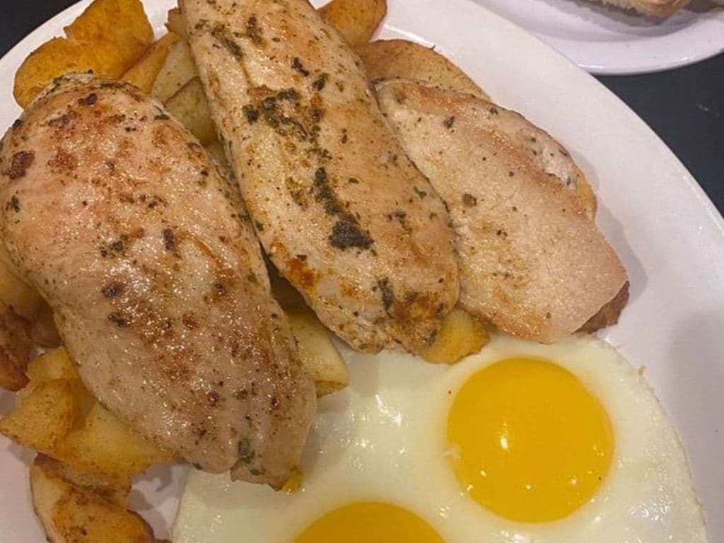 Steak and eggs