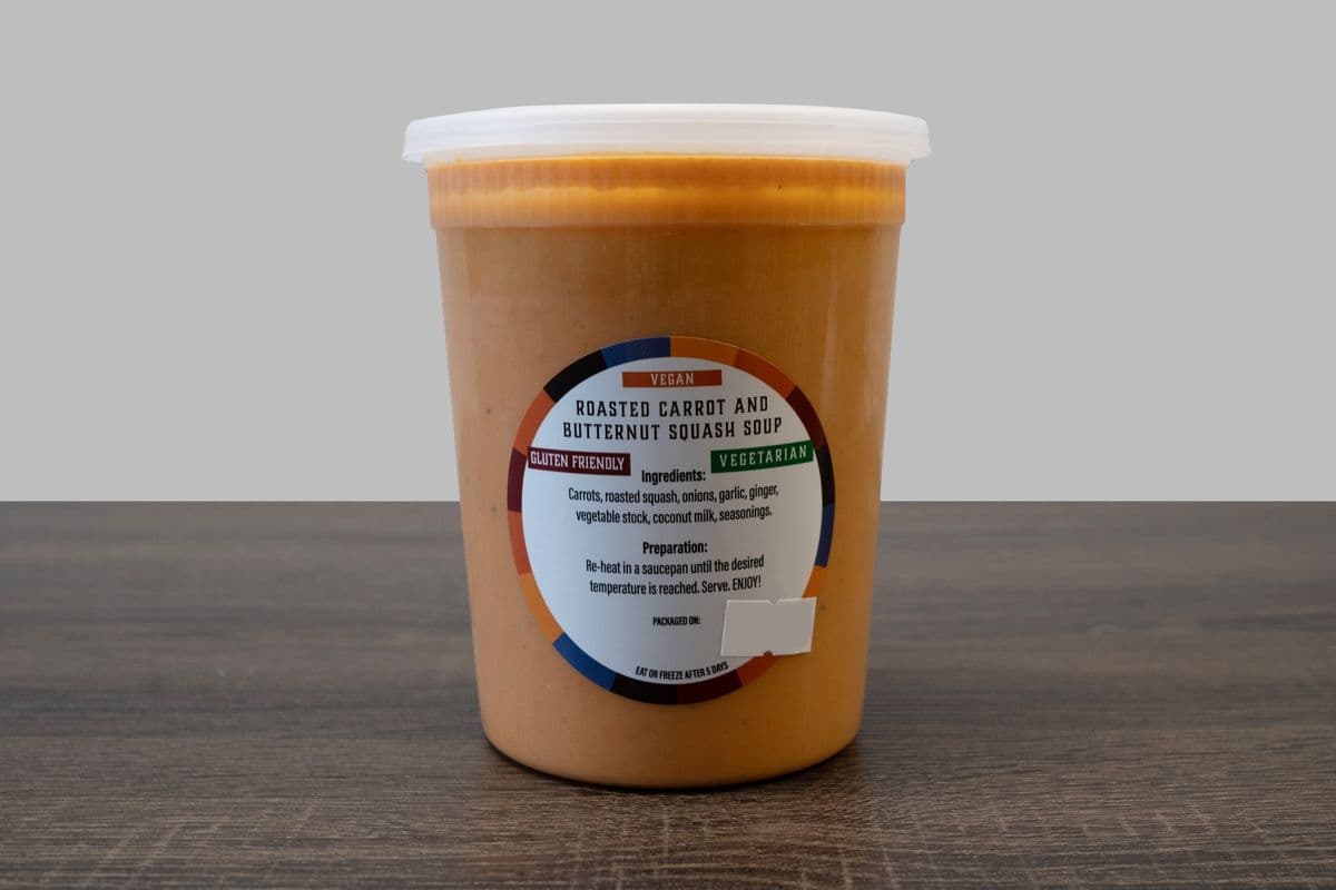 Roasted Carrot and Butternut Squash Soup (Full Litre)