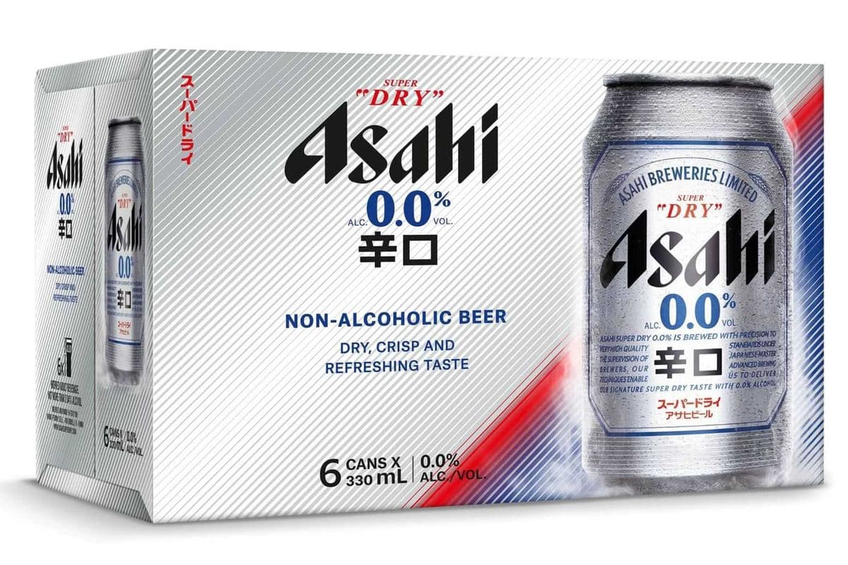 Asahi Super Dry Non-Alcoholic Beer - 6x330ml (6 x 355ml)