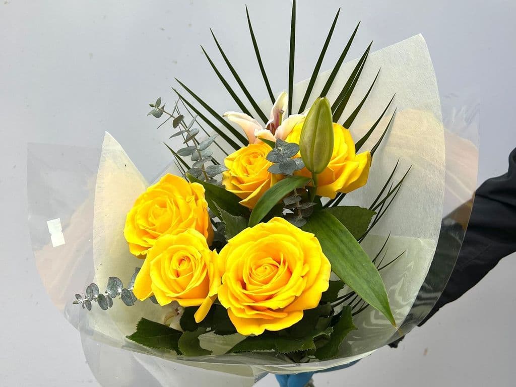 Local Flowers - Rose & Lily Bouquet