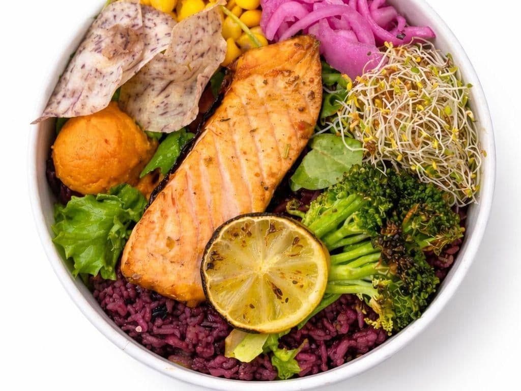 Grilled Salmon bowl