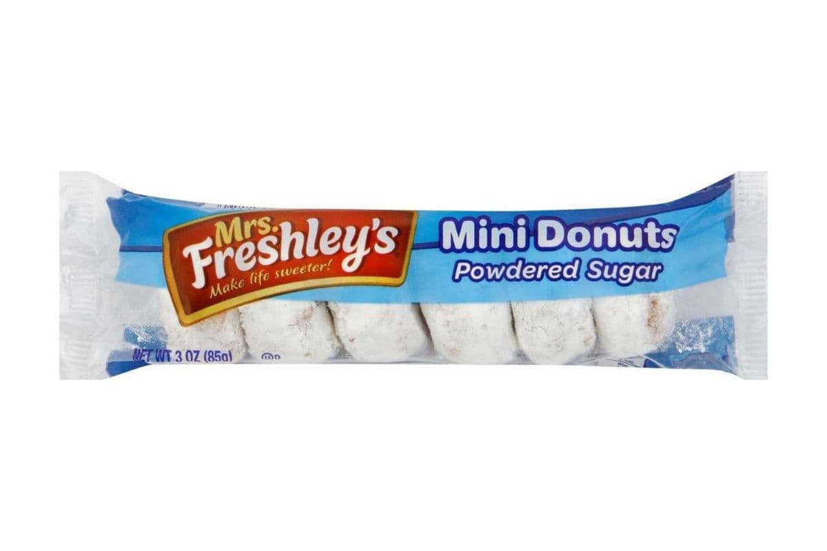 Mrs. Freshley's Mini Donuts Powdered Sugar Coating (85 g)