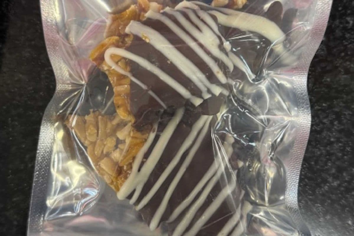 Chocolate Dipped Almond Brittle