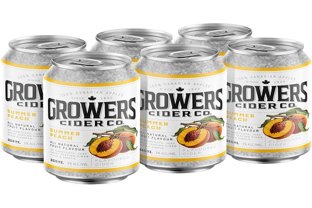 Growers Summer Peach (6 x 355 ml)