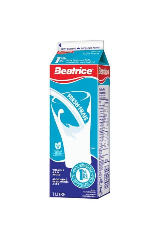 Beatrice 1% White Milk (1 L)