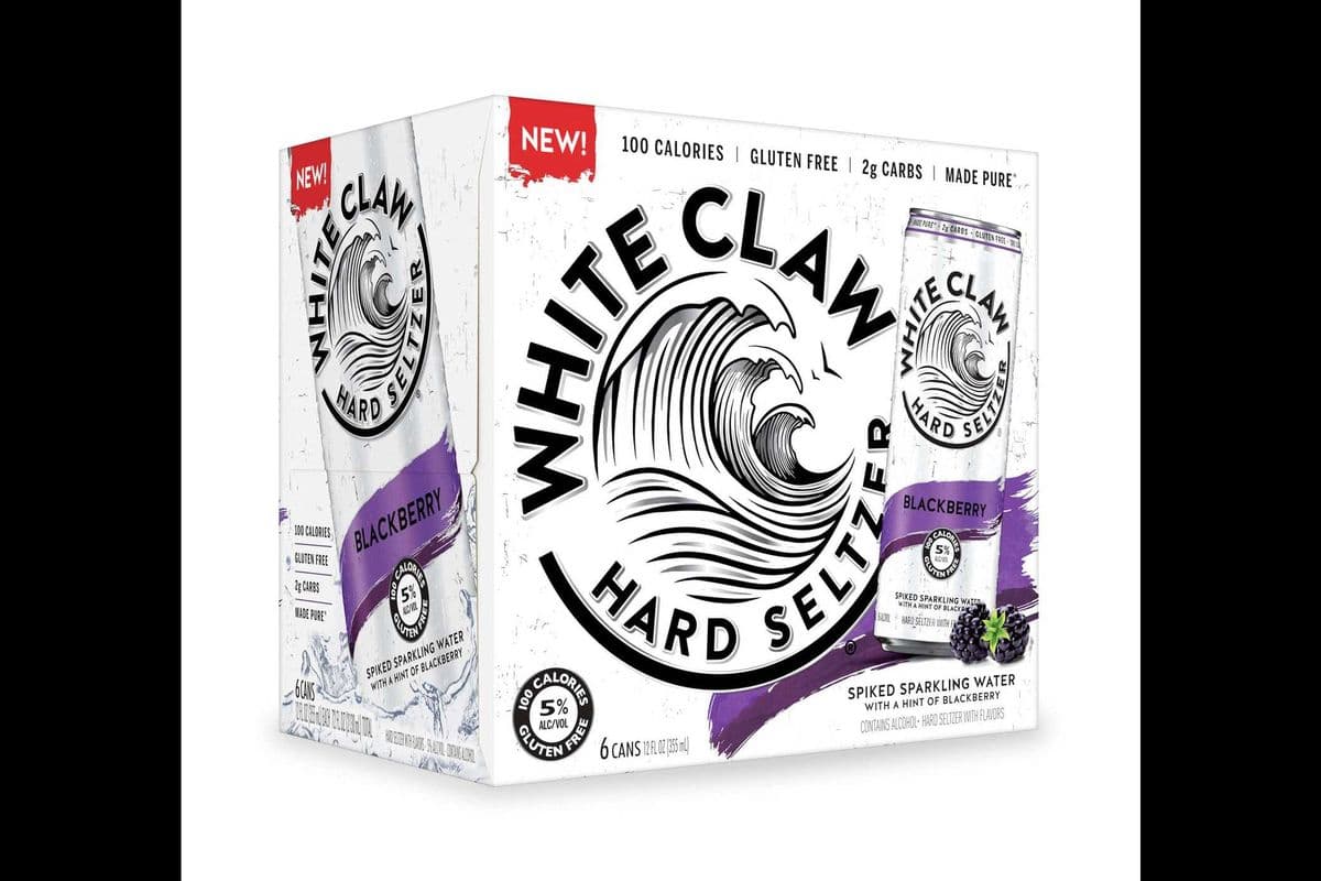 WHITE CLAW HARD SELTZER BLACK BERRY-6 CANS (6 x 355ML CANS) (6 x 355ML)