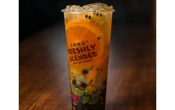 Passion Fruit Green Tea with Fresh Orange
