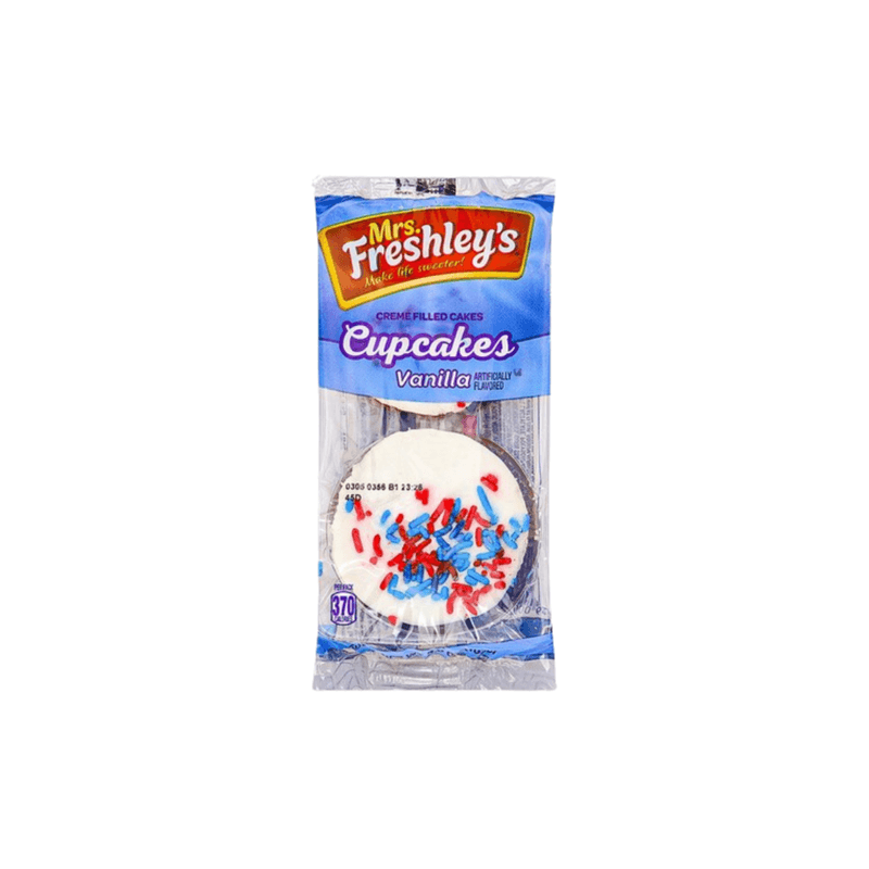 Mrs. Freshley's Cream Filled Vanilla Cupcakes – USA (102g)