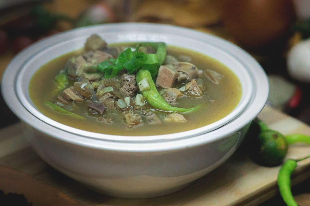PINAPAITAN Beef heart soup w/Rice