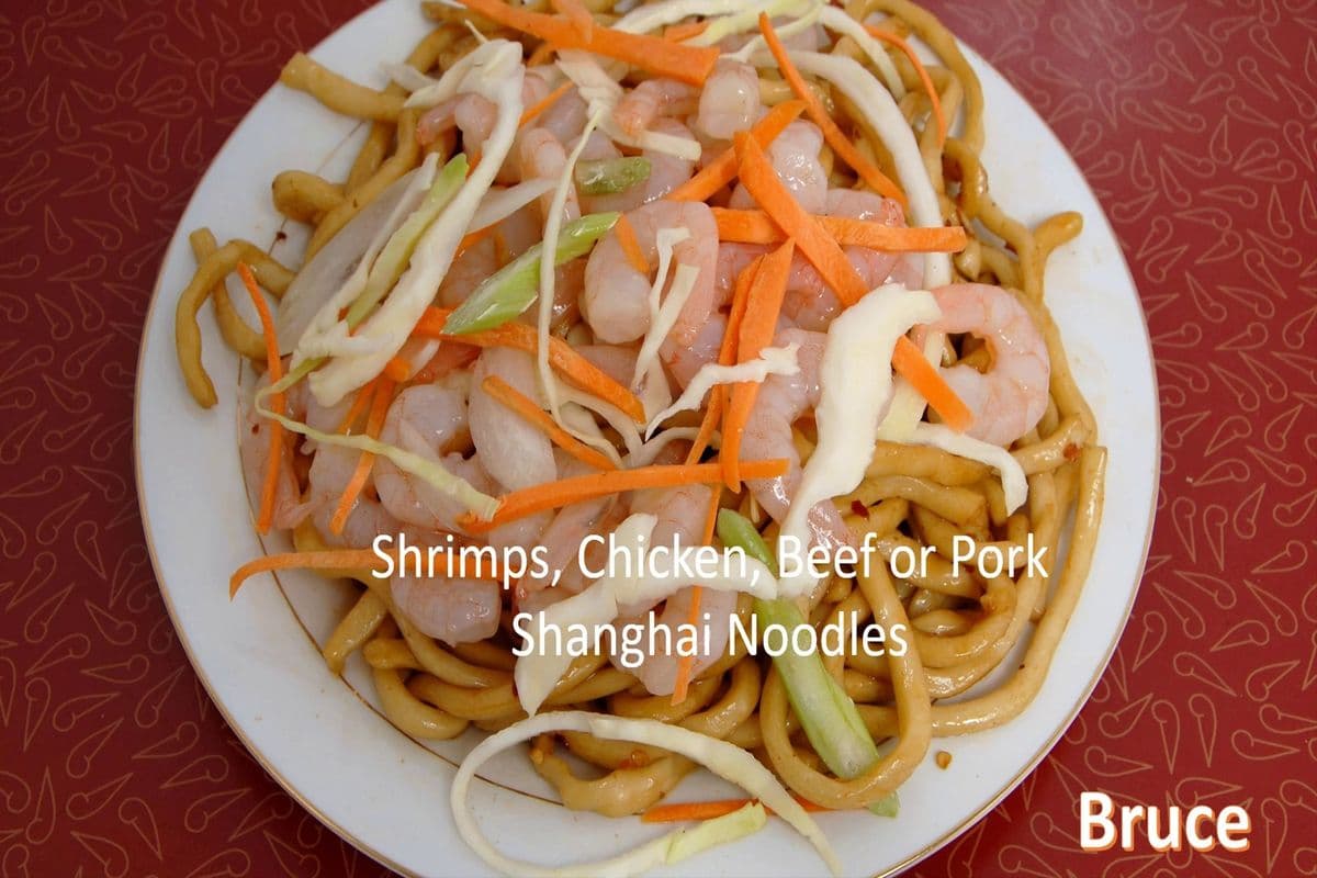 Shanghai Noodles with Shrimp
