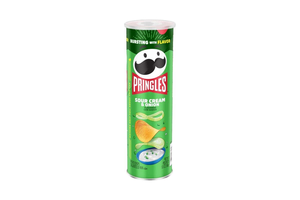 Pringles Sour Cream & Onion (156gm) (260 Cal)