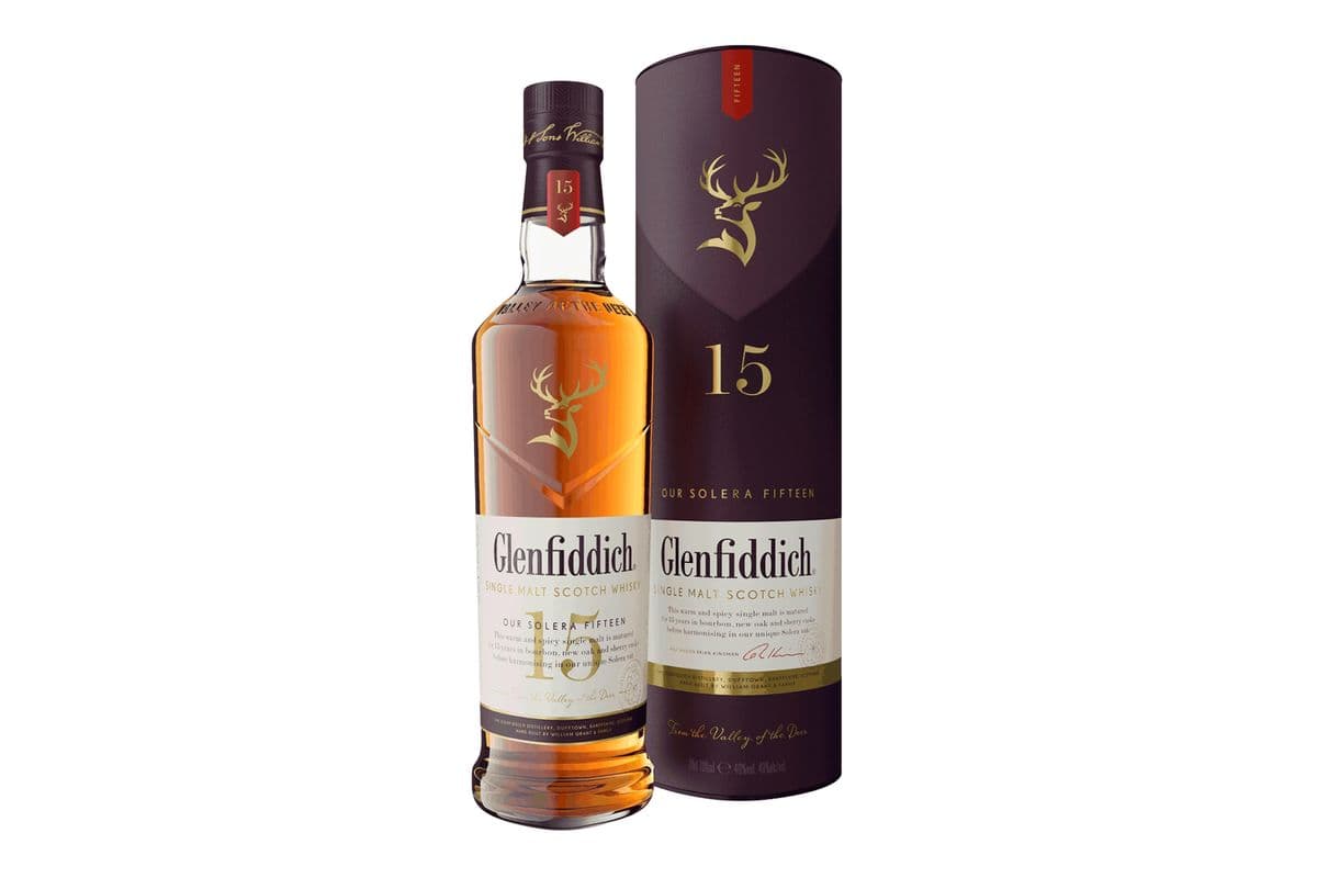 Glenfiddich 15 Years Solera Scotch (750 ml Bottle) (1 x 750 ML)