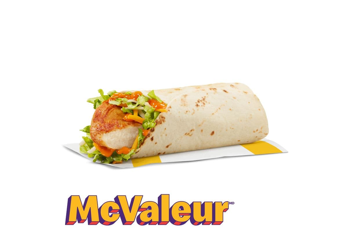 Wrap-éclair au poulet grillé avec sauce Buffalo épicée [240.0 Cal]