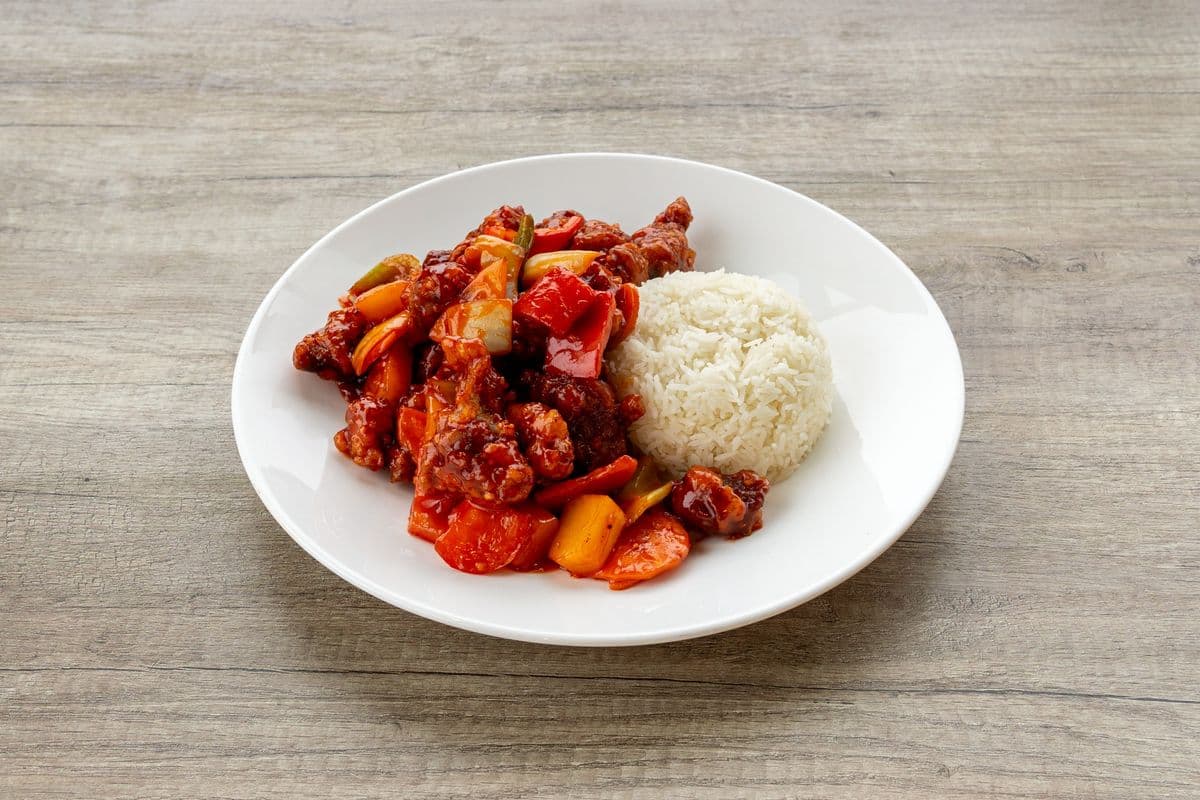 S9. Sweet and Sour Chicken with Mixed Vegetables - Ga Chua Ngot