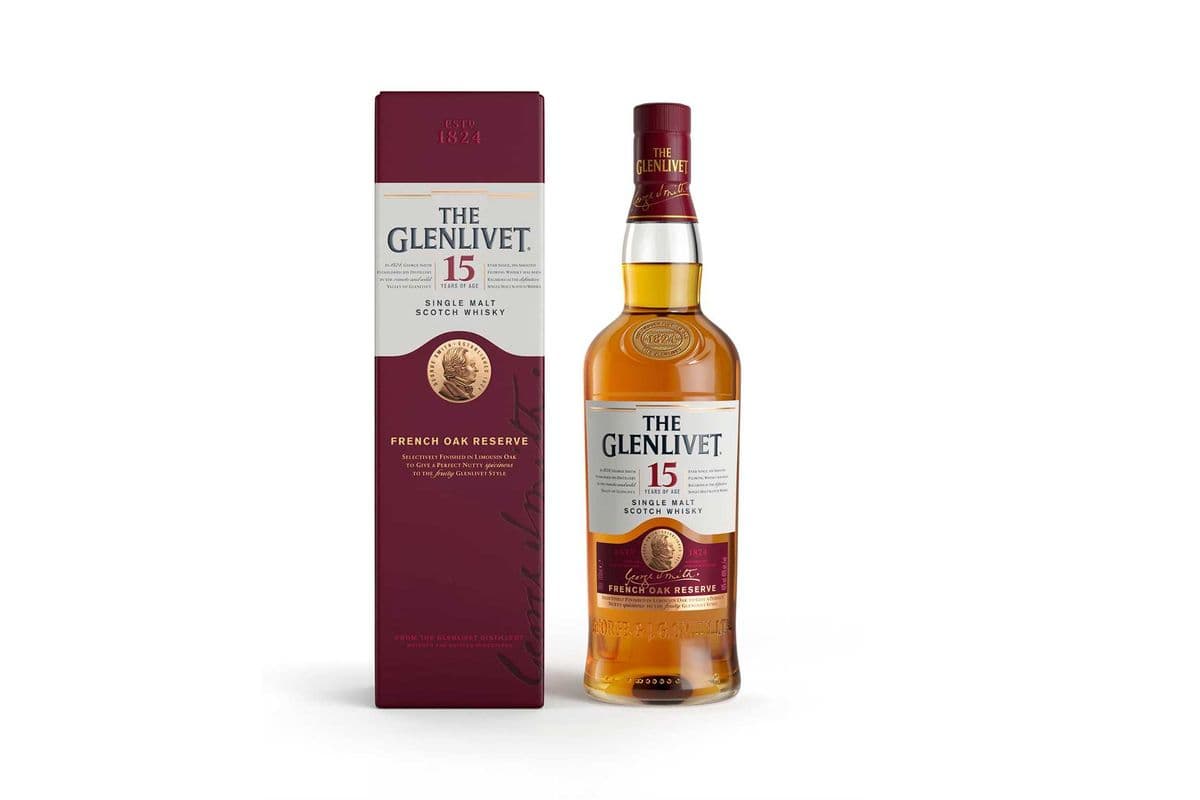 ★ The Glenlivet French Oak 15 YR Speyside Single Malt Scotch | SAVINGS EVERYDAY — CONNOISSEUR'S CHOICE | (1 x 750ml)