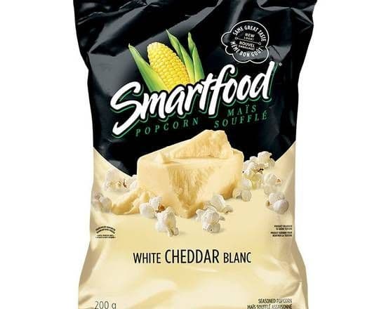 Smartfood Maïs Soufflé Assaisonné Cheddar Blanc 200g/ Smartfood Seasoned Popcorn White Cheddar200g
