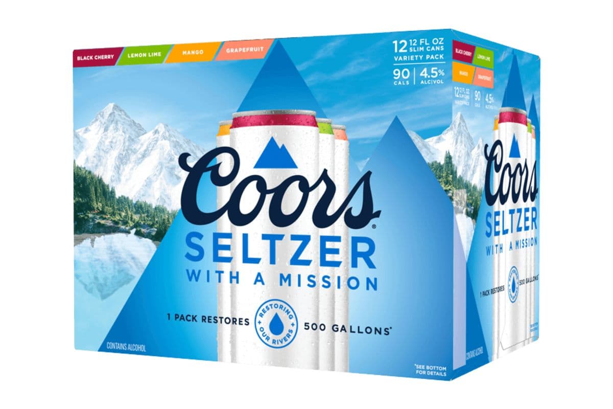Coors Seltzer SLUSHIES FLAVOUR Mixer (12 Cans) (1 x 355ML)