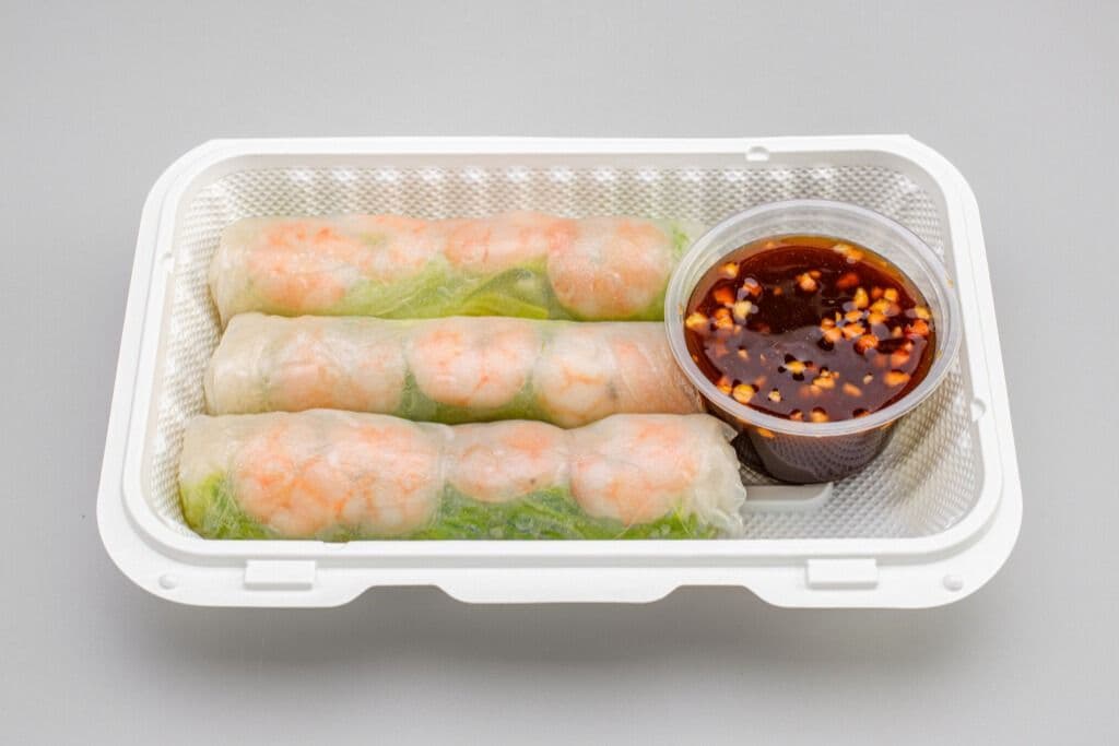 2. Fresh Shrimp Salad Rolls (3 pcs)