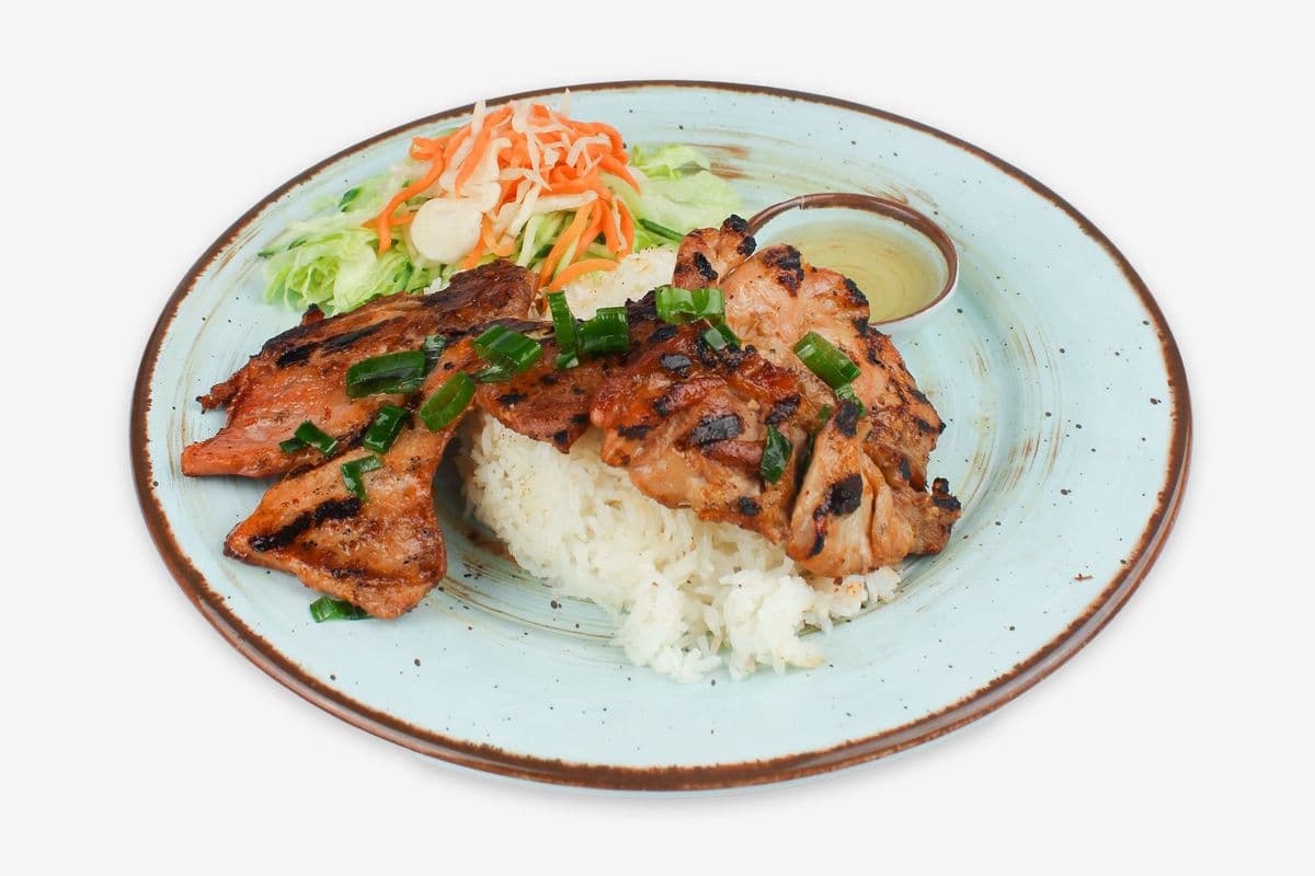 602. Two Grilled Meats w/ Rice (Com 2 Loại)