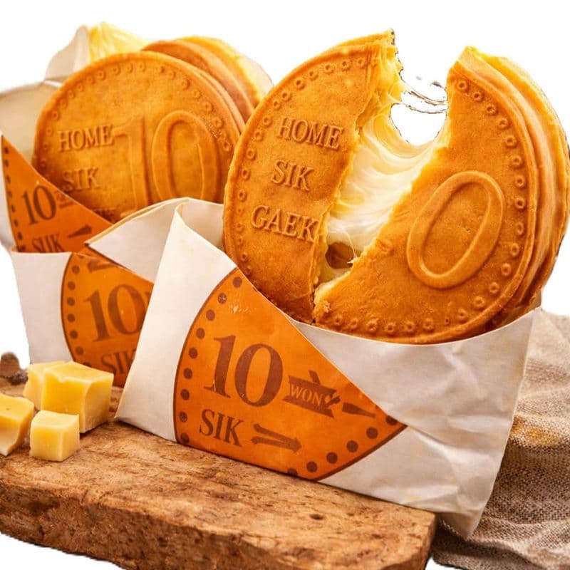 Coin Cake Cheese Waffle