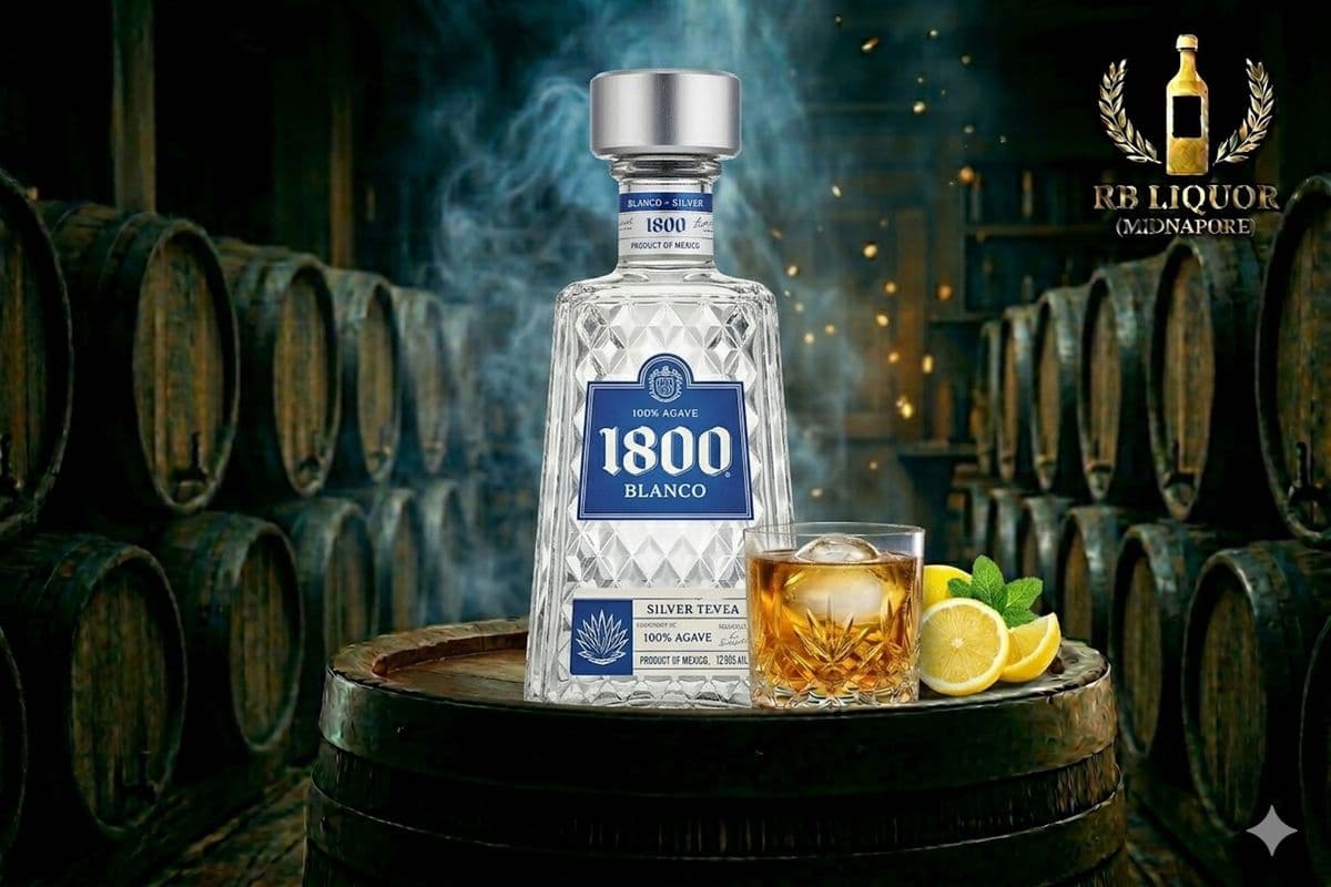 1800 BLANCO SILVER TEQUILA (750ML) 40.0% ABV (1 x 750 mL)
