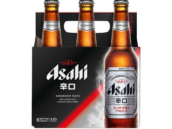 Asahi Super Dry 6pk, 330mL (5.2% ABV)
