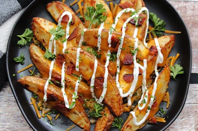 Loaded Indian Style Potato Wedges