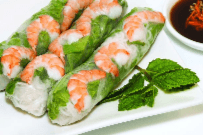 3. Fresh Shrimp Salad Rolls (3 pcs)
