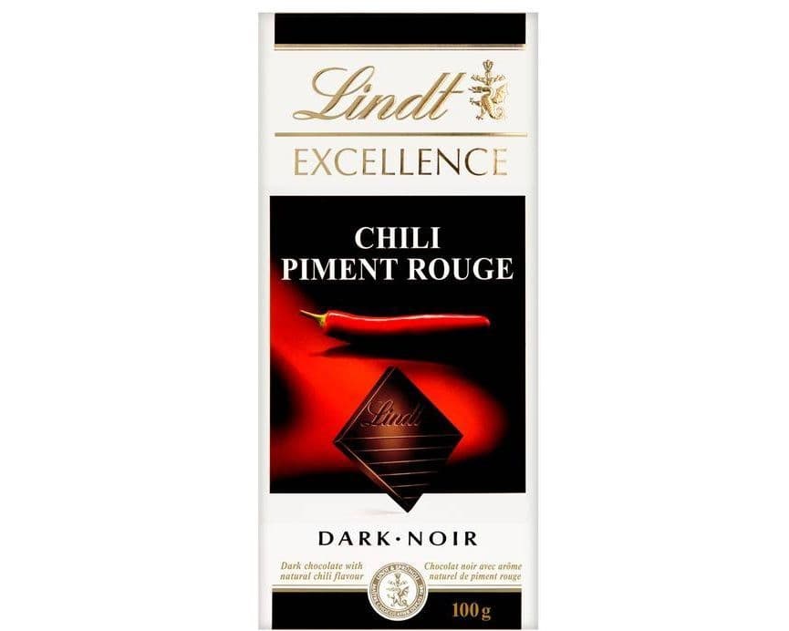LINDT CHILI DARK CHOCOLATE 100G