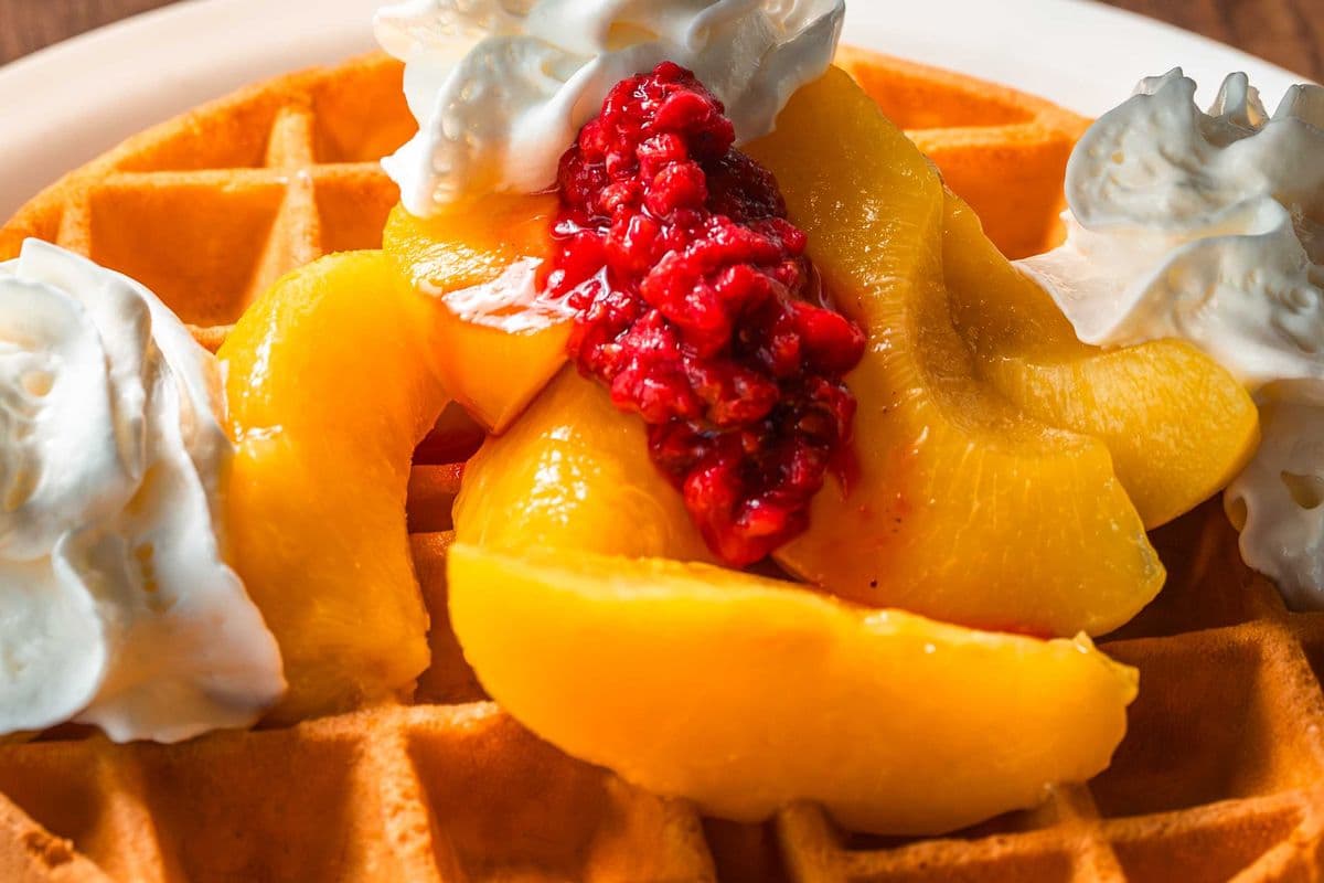 Phil's Own Fruit Compote Belgian Waffle