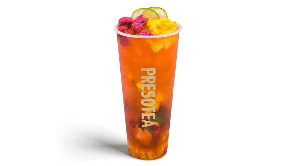 Sunset Lime Crush Tea / Limonade verte aux fruits du dragon et mangue