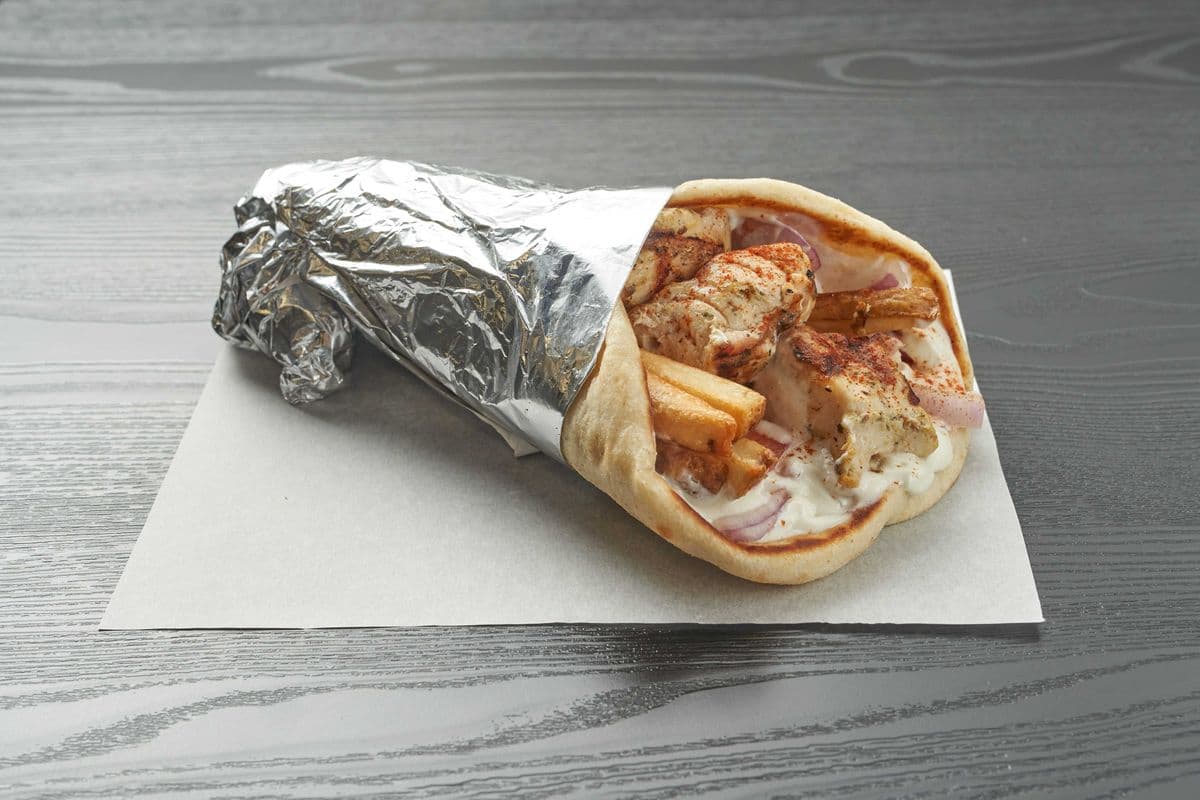 Greek-Style Chicken Souvlaki Pita