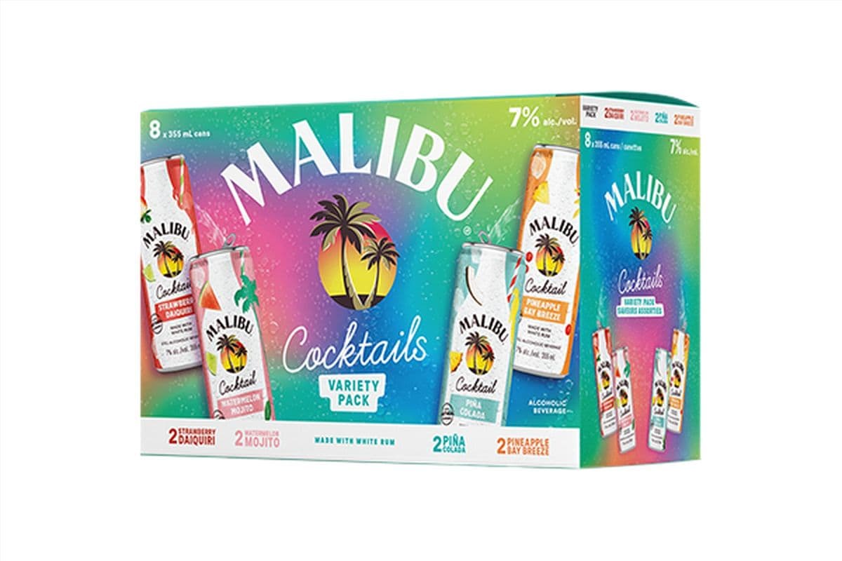 Malibu Cocktail Mixer (8 x 355 ml)