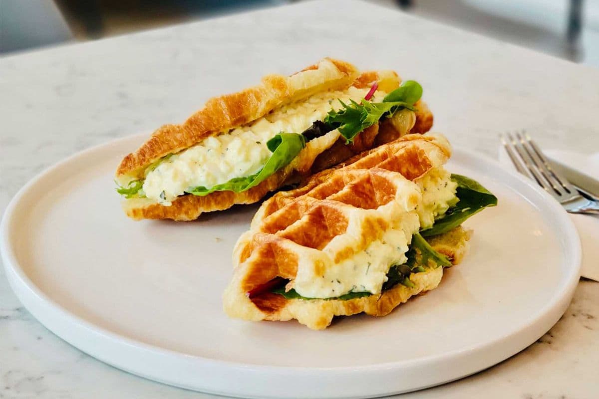Croffle Egg Sandwich