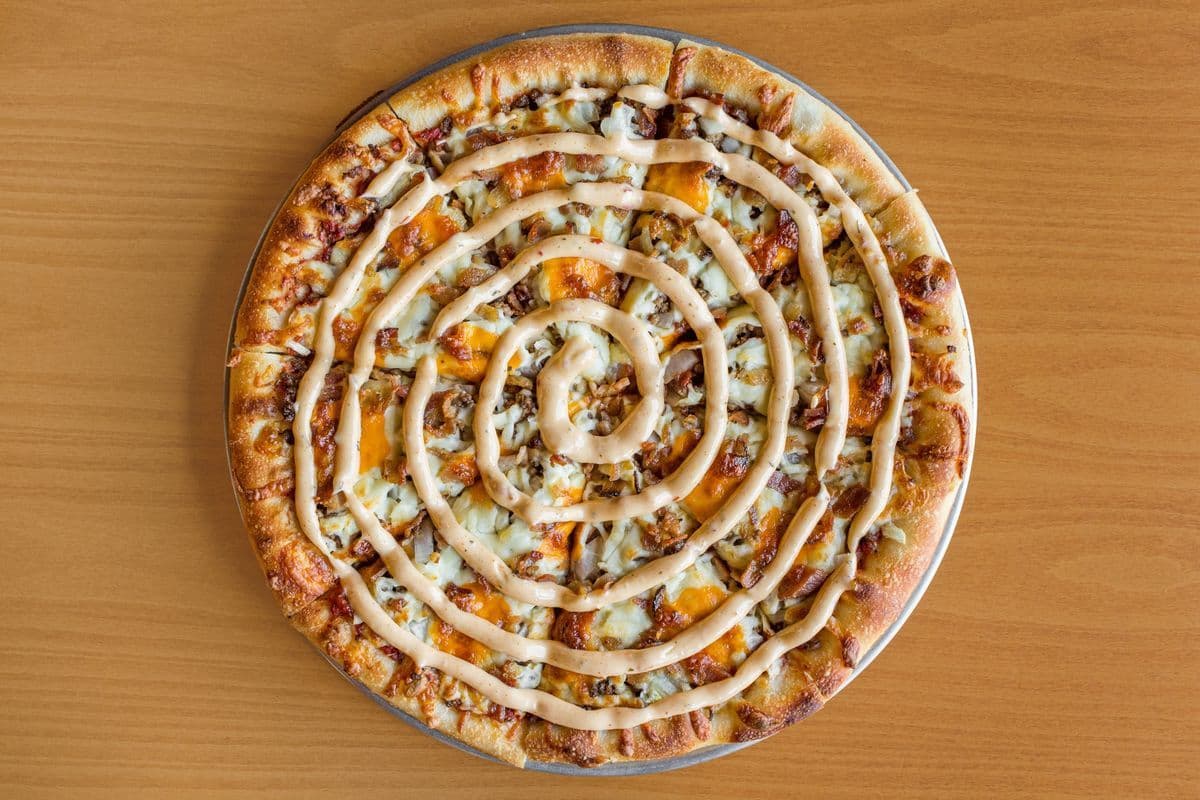 Bacon Cheese Burger Pizza